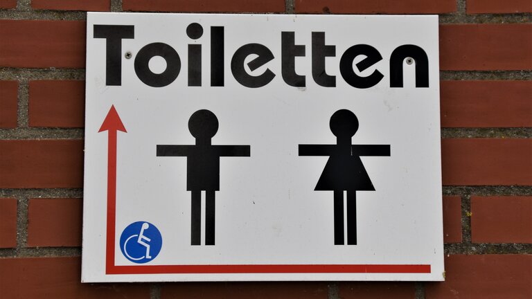 Ein Schild für Toiletten | © Waldemar Brandt/unsplash