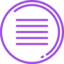 Kreis mit drei Strichen in der Mitte als Icon für das Upload-Formular
