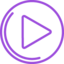 Kreis mit Dreieck in der Mitte als Icon für die Videokriterien