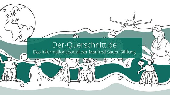 Das Logo des Informationsportals der-querschnitt.de ist zu sehen. Im Hintergrund befinden sich Icons, die die Themen widerspiegeln. | © der-querschnitt.de